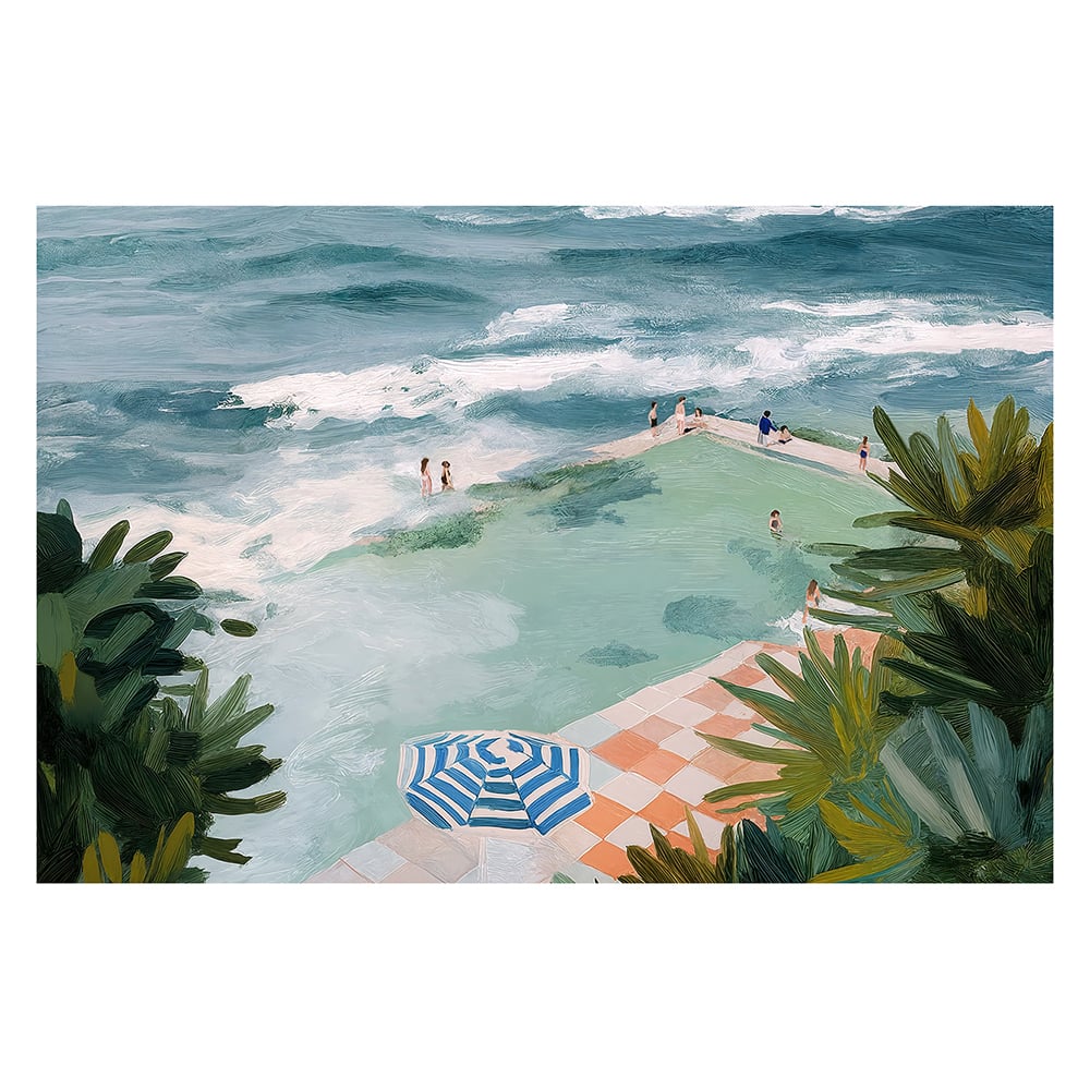 Ocean Pool Canvas Wall Art