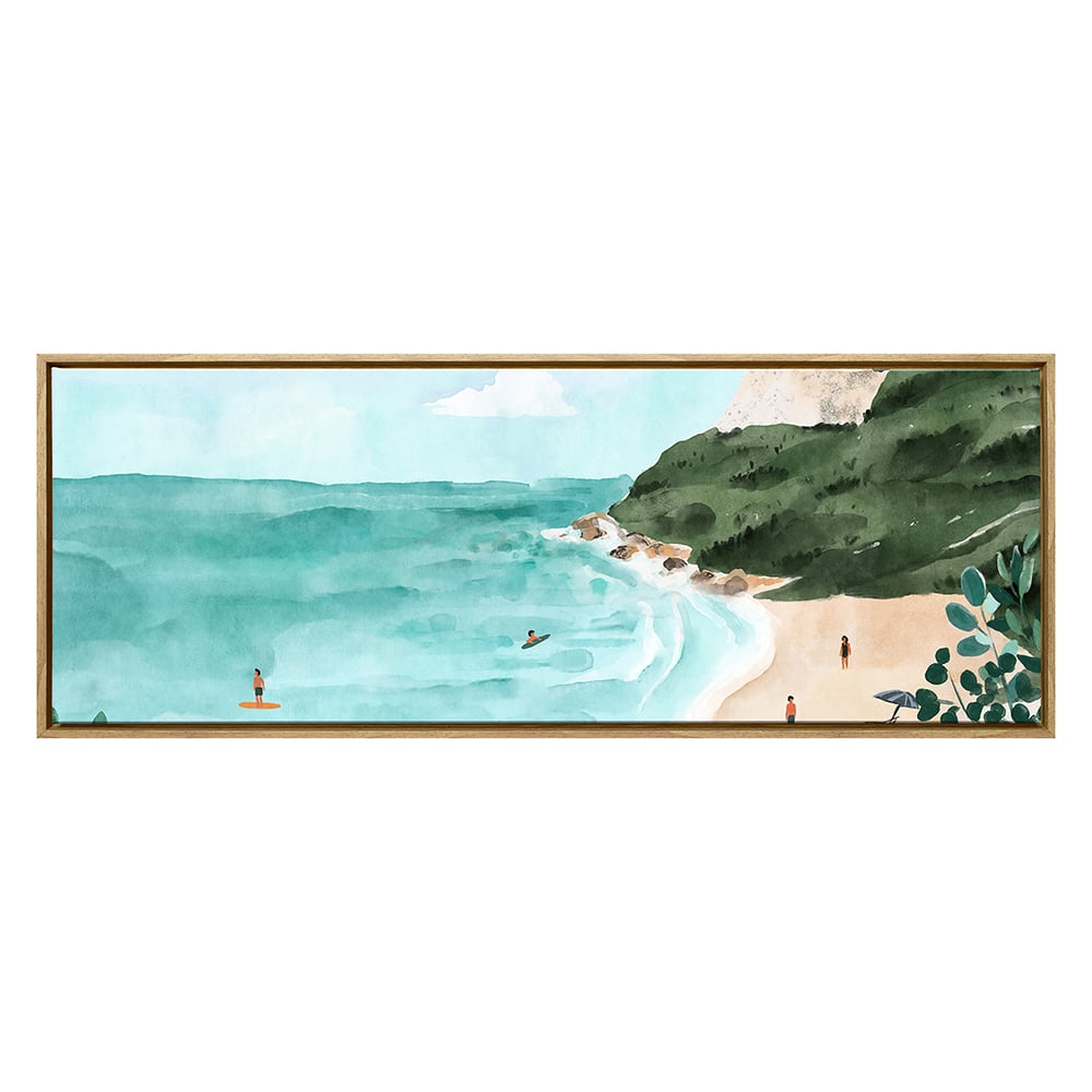 Turquoise Bay Framed Canvas Wall Art