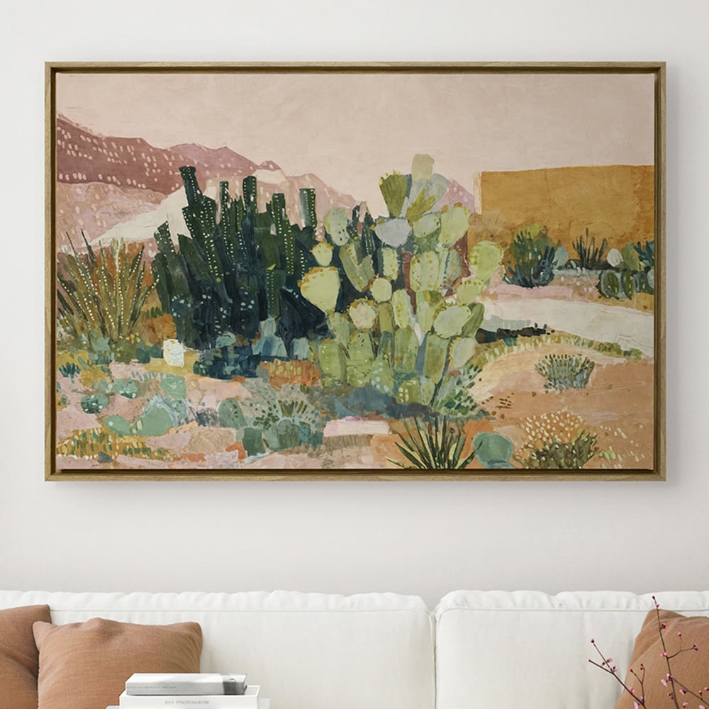 Sunbaked Cactus Canvas Wall Art