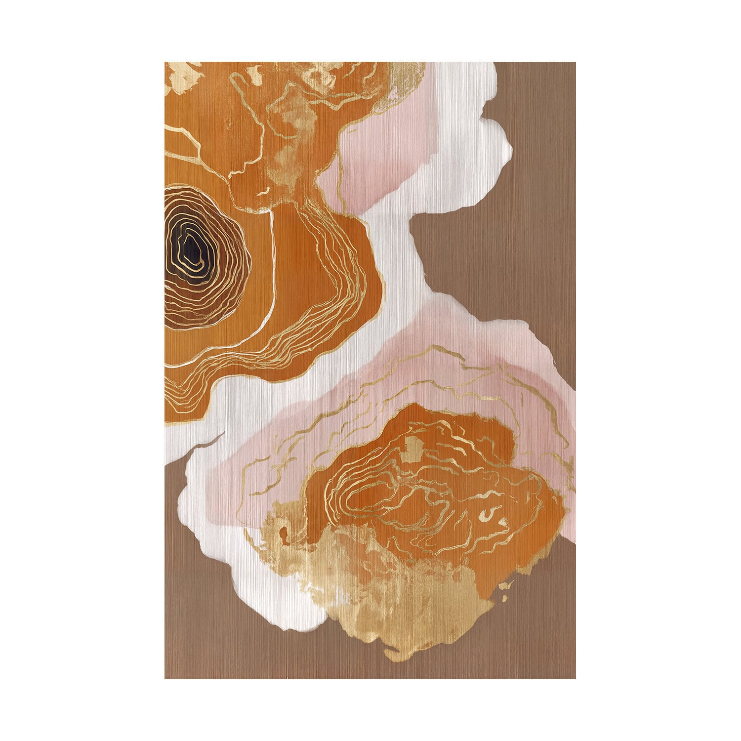 Ochre Drift I Framed Canvas Wall Art