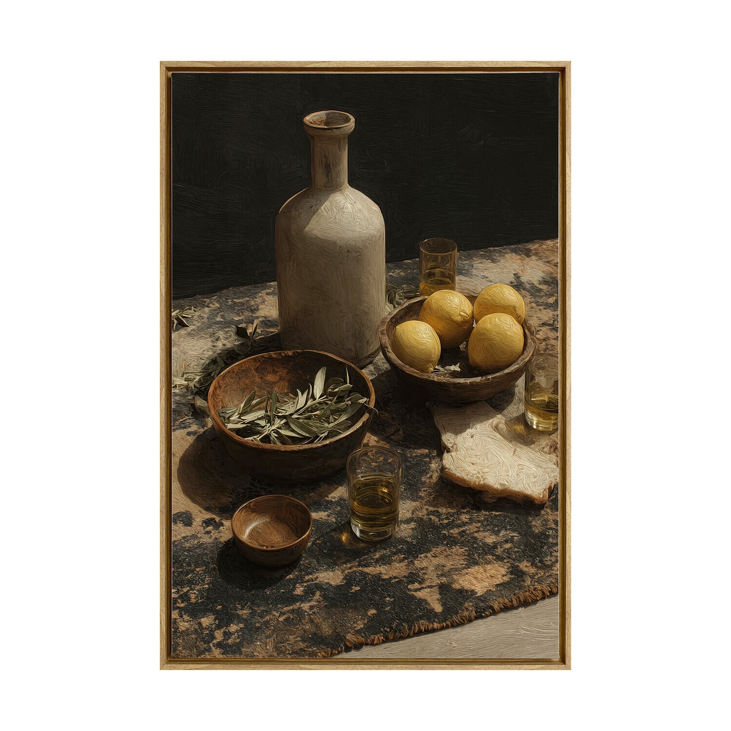 Late Night Ritual II Framed Canvas Wall Art