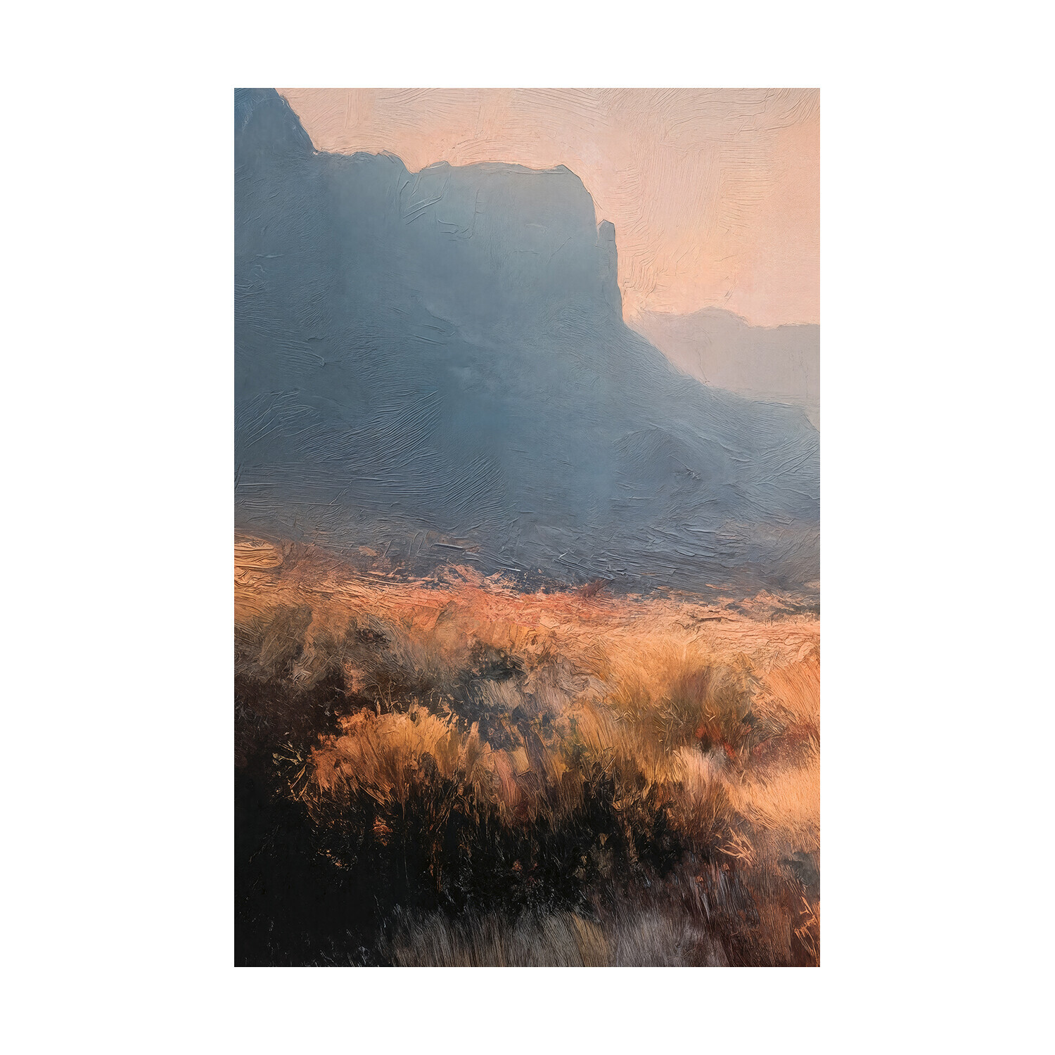 Misty Dawns I Framed Canvas Wall Art