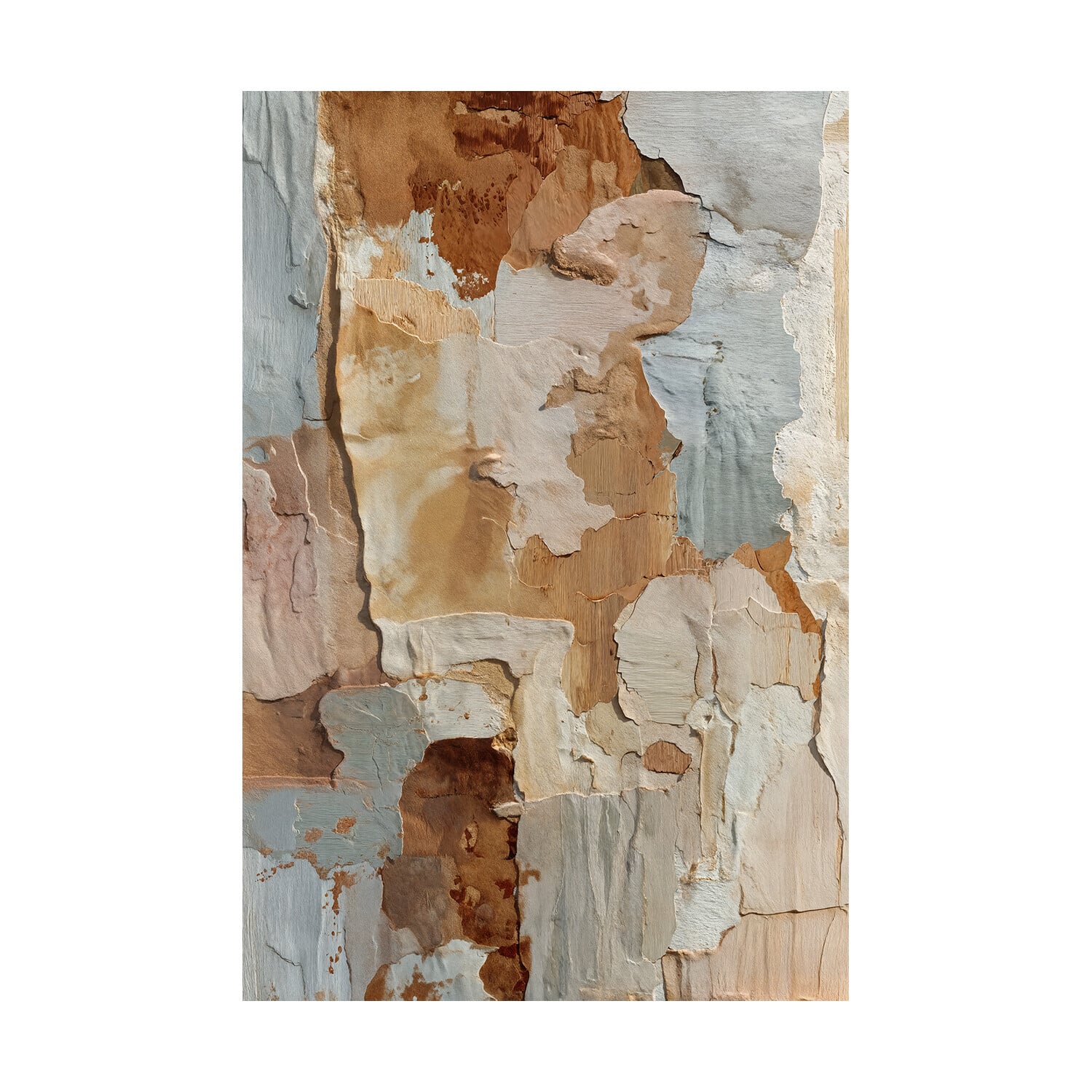 Weathered Clay I Framed Canvas Wall Art