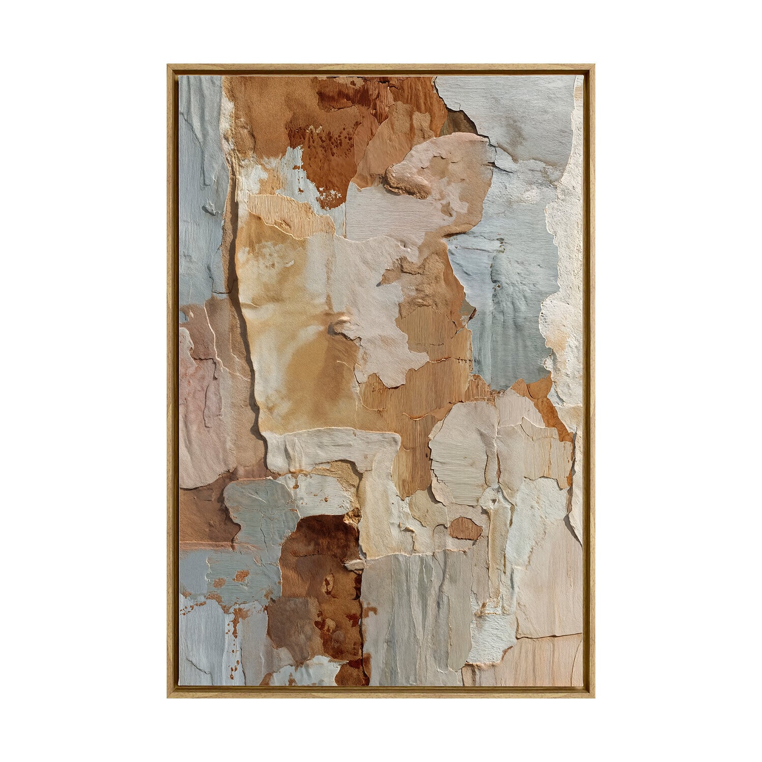 Weathered Clay I Framed Canvas Wall Art