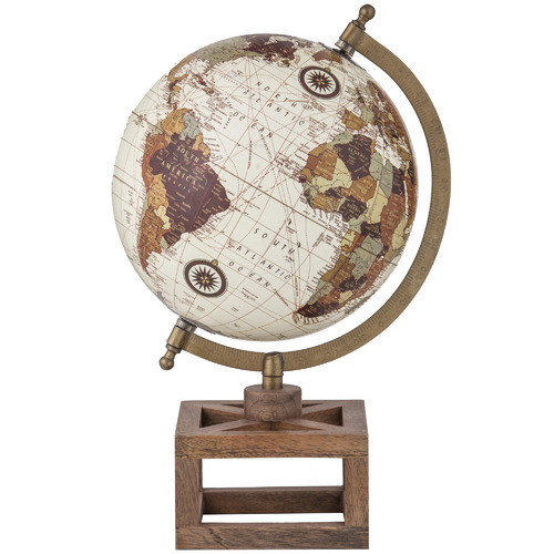 Giolo World Globes On Wooden Stand