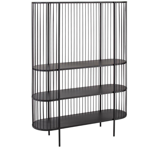 The Home Collective Black Fabien 3 Tier Iron Shelving Unit | Temple ...