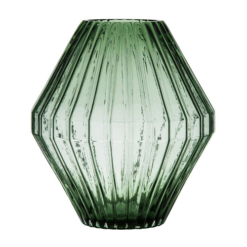 The Home Collective Sage Green Zaira Glass Vase | Temple & Webster