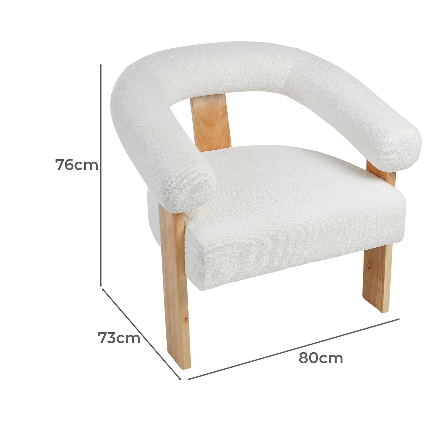 Ava Boucle Armchair