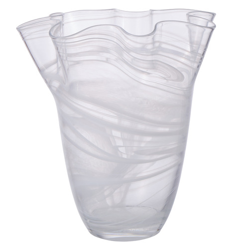 The Home Collective 31cm Rylan Wavy Glass Vase Temple & ster