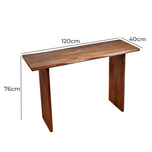The Home Collective Sesha Mango Wood Console Table Temple & ster