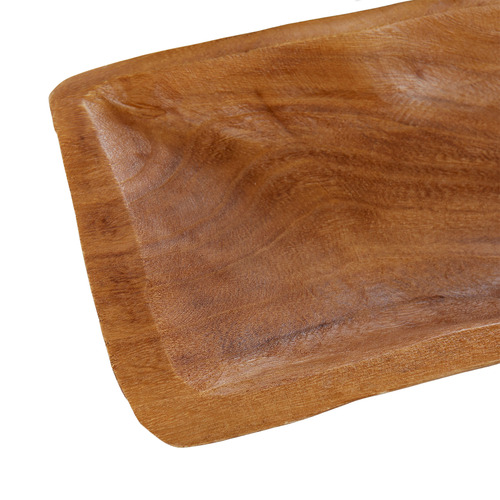 2 Piece Rugga Paulownia Wood Decorative Tray Set