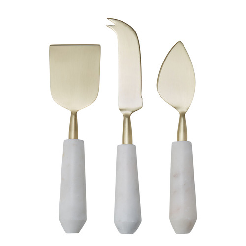 3 Piece Olarp Marble Cheese Knife Set
