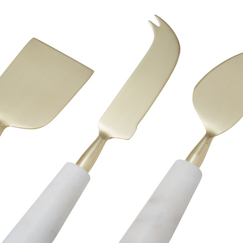 3 Piece Olarp Marble Cheese Knife Set