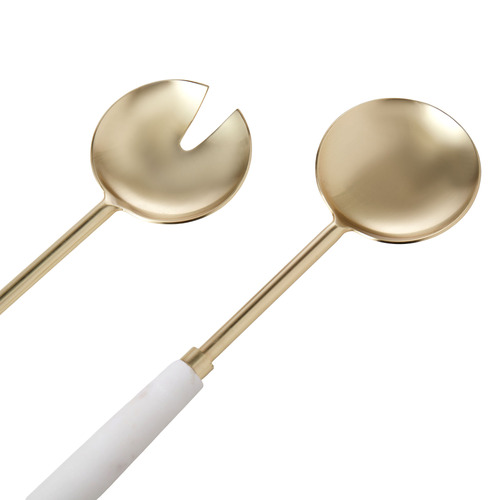 2 Piece Olarp Marble Salad Server Set
