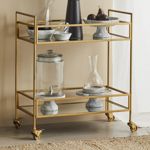 Gold Fairmont Bar Cart