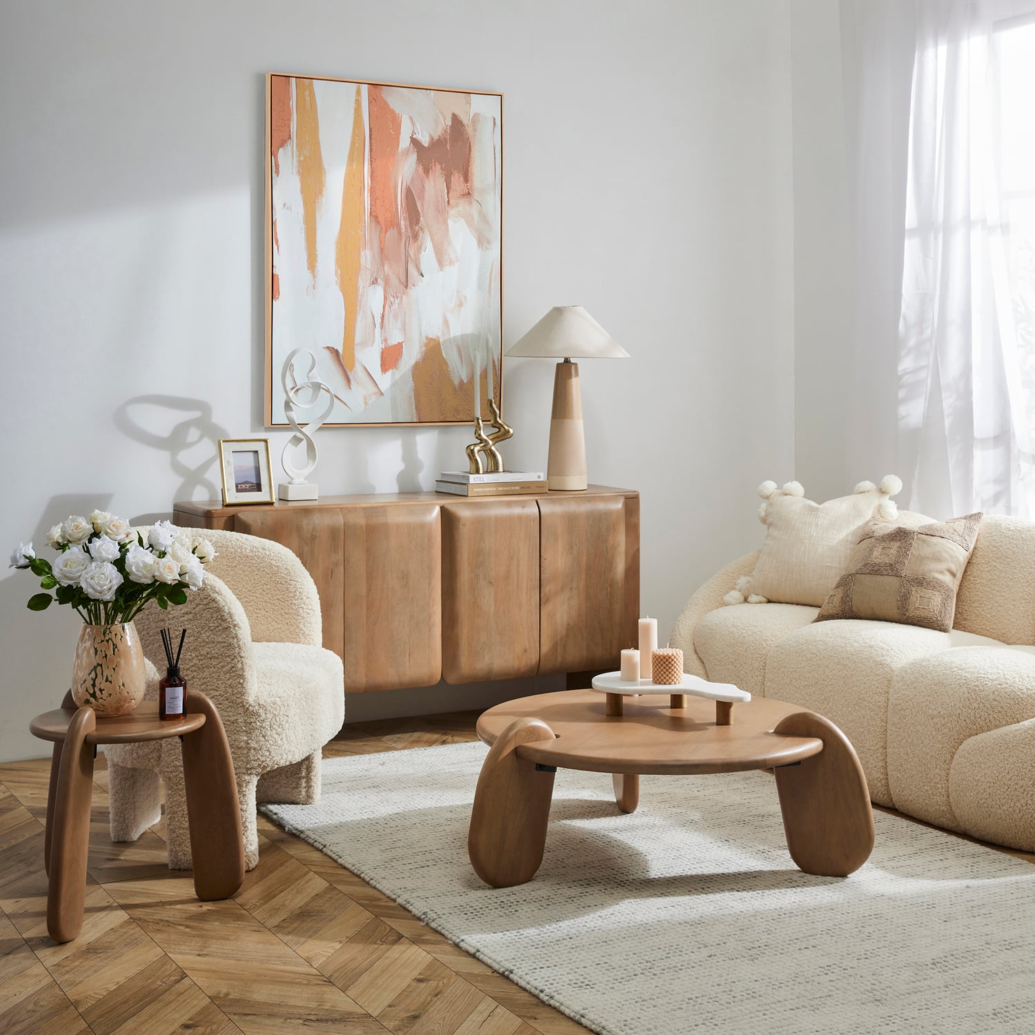 Acacius 3 Seater Upholstered Sofa