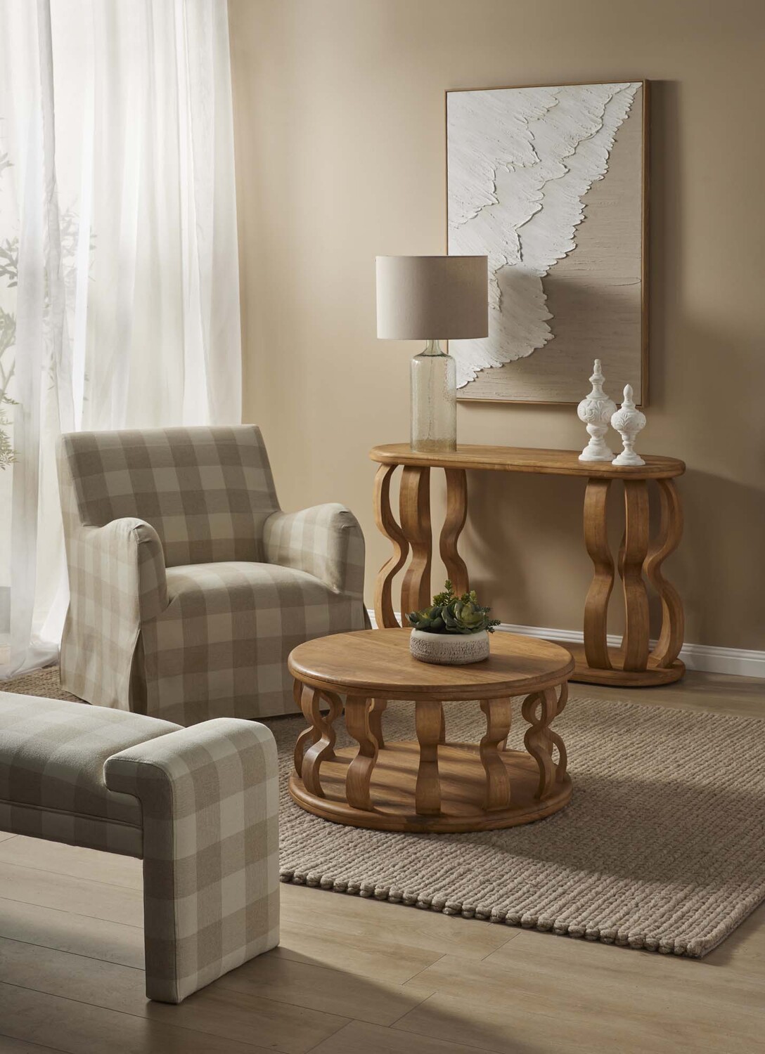 Rian Mango Wood Console Table