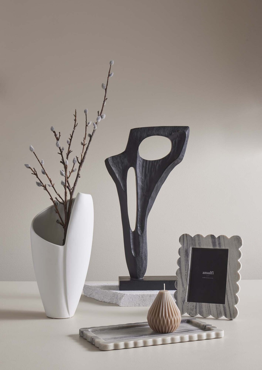 Smoky White The Home Collective Marble Photo Frame