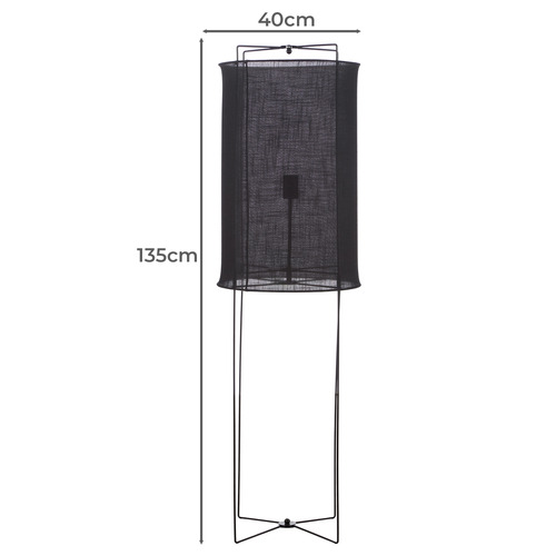 135cm Bolmen Linen Floor Lamp