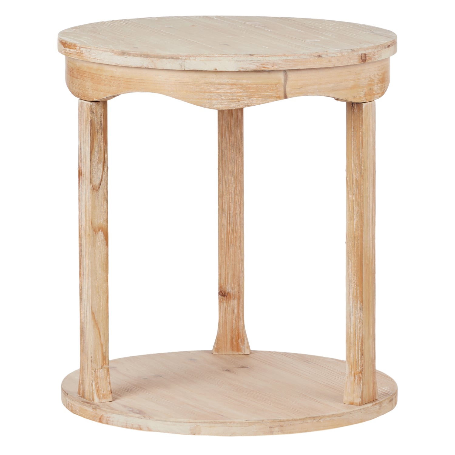 Mayra Fir Wood Side Table