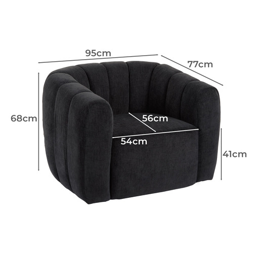 Voros Upholstered Swivel Armchair
