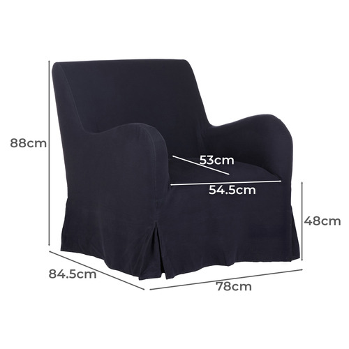 Carel Upholstered Slipcover Armchair