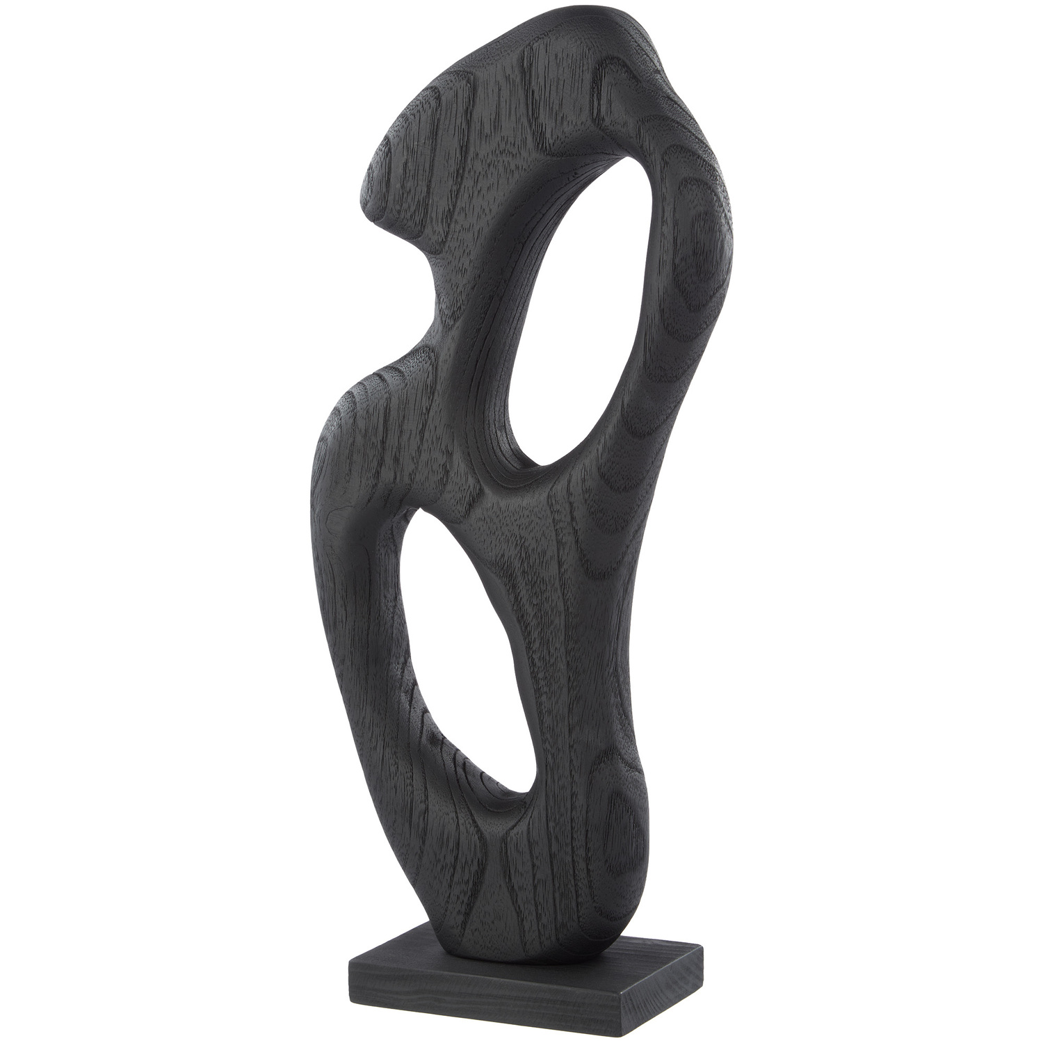 45cm Abstract Paulownia Wood Sculpture