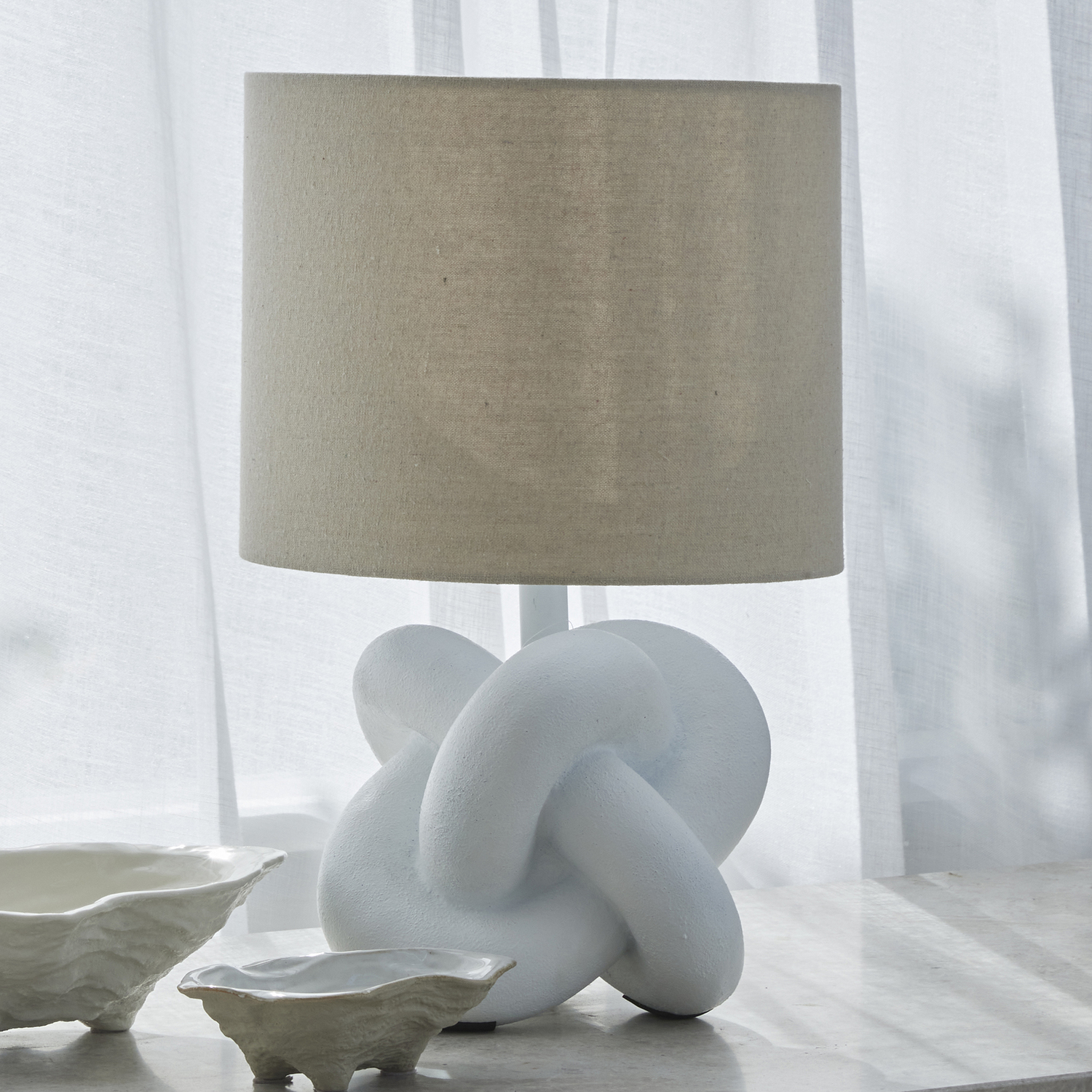 48cm Fairfield Pine Wood Table Lamp