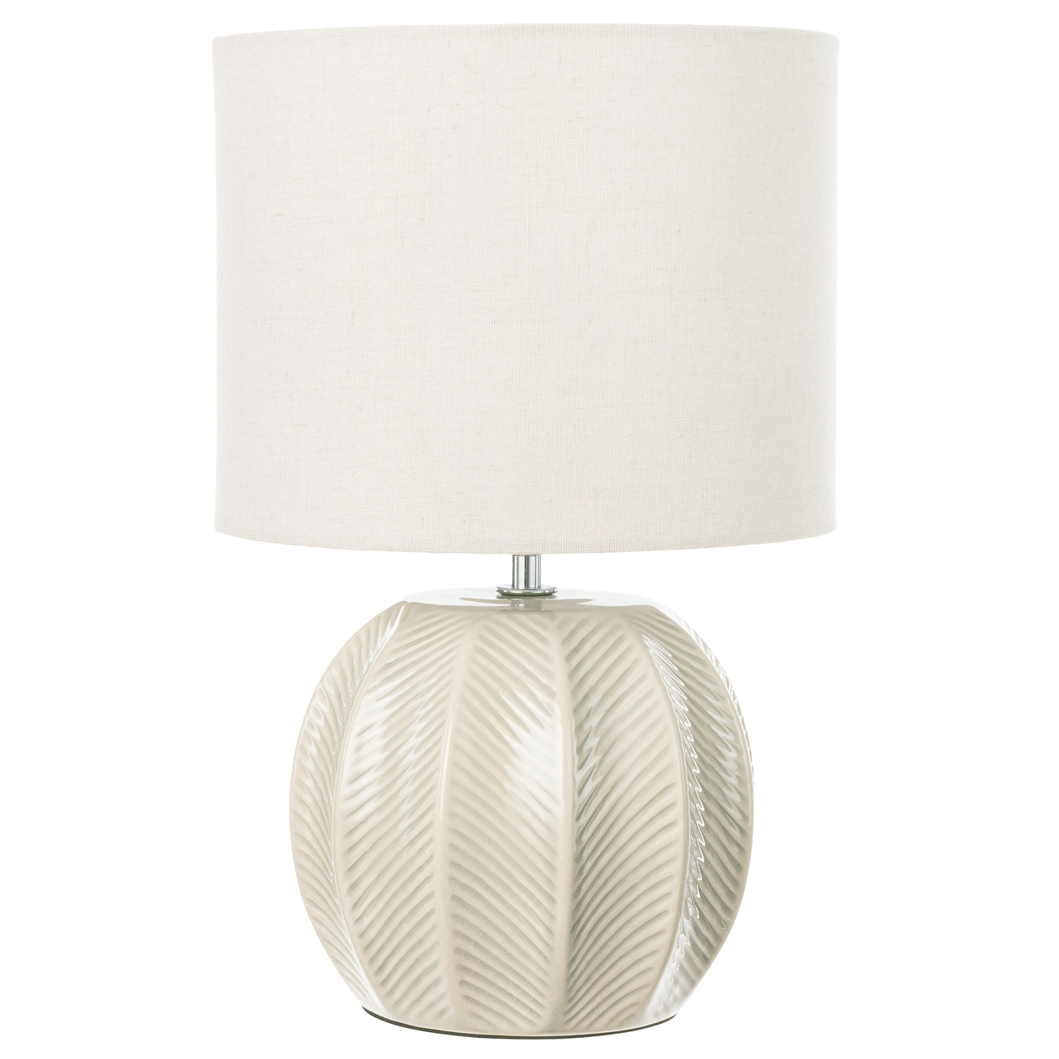 36cm Taupe & Light Green Eileen Ceramic Table Lamp