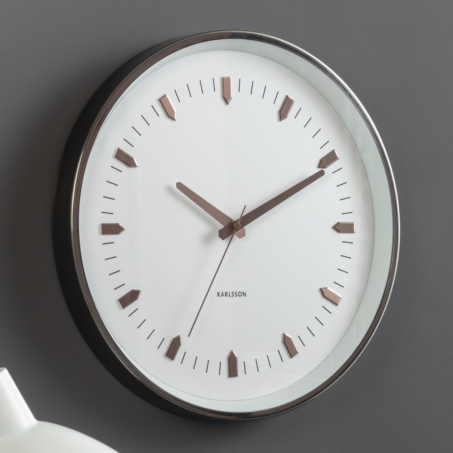 Gun Metal Jack Wall Clock