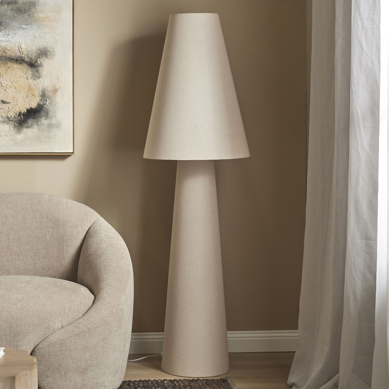 Nuovo Linen Floor Lamp