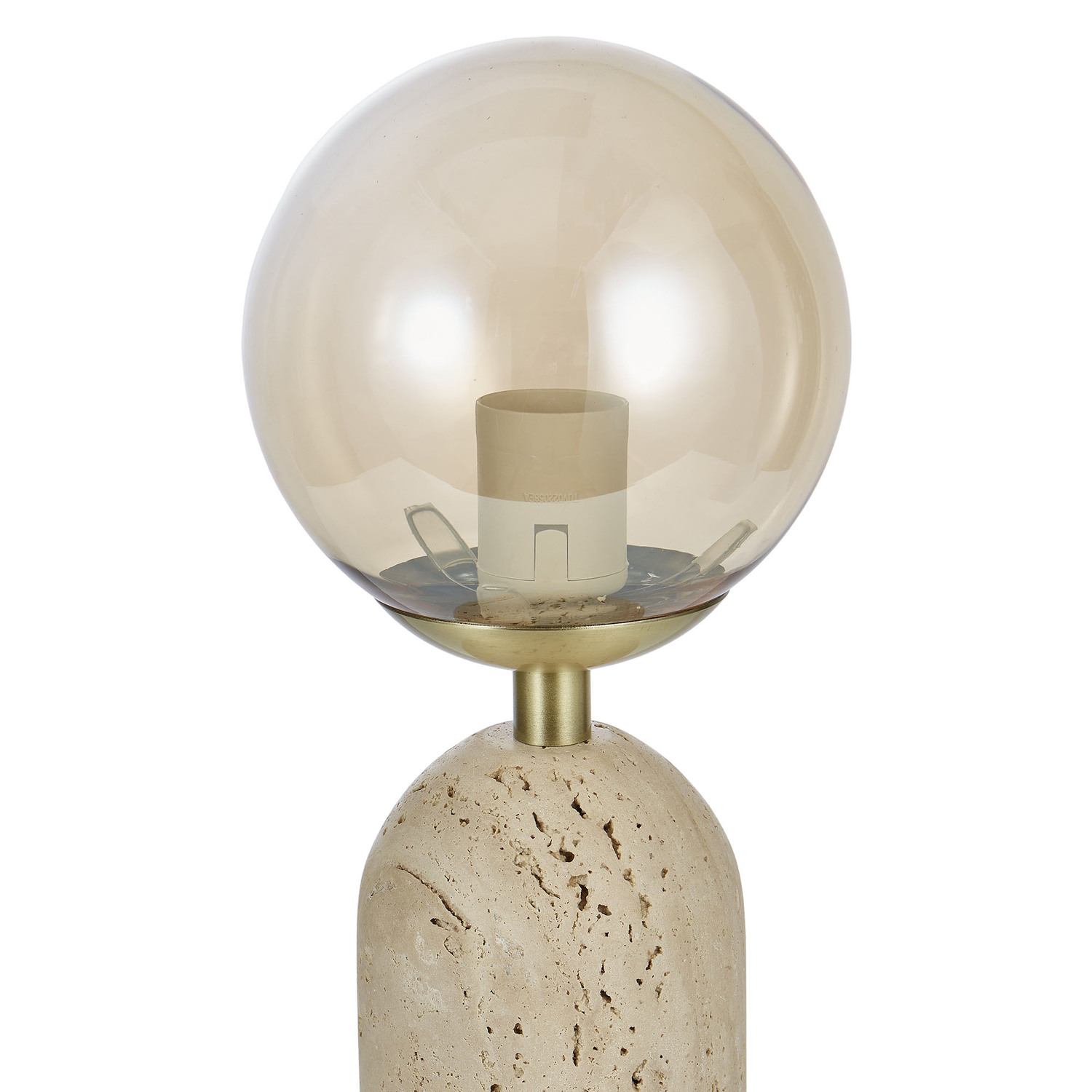 Wayne Tavertine & Glass Table Lamp