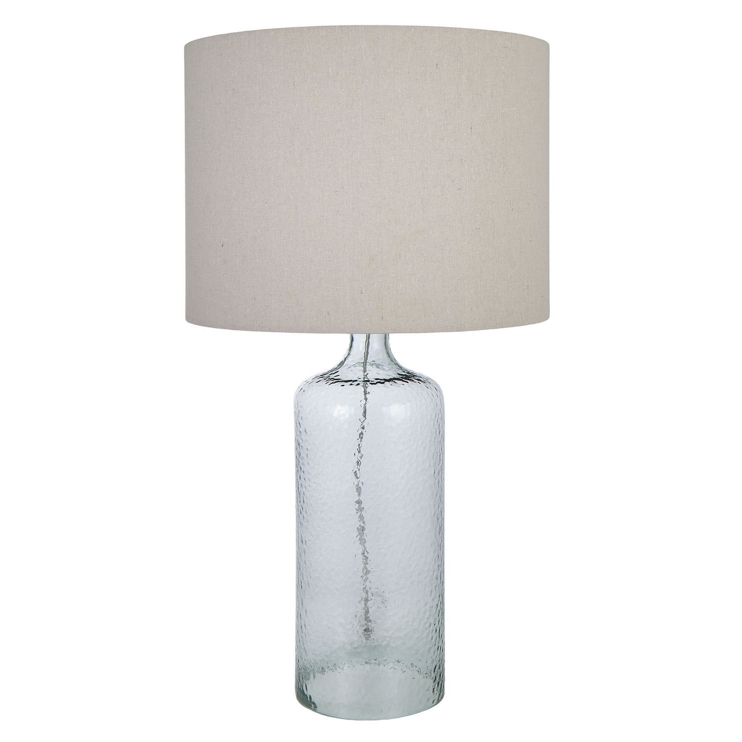 Machias Glass & Linen Table Lamp