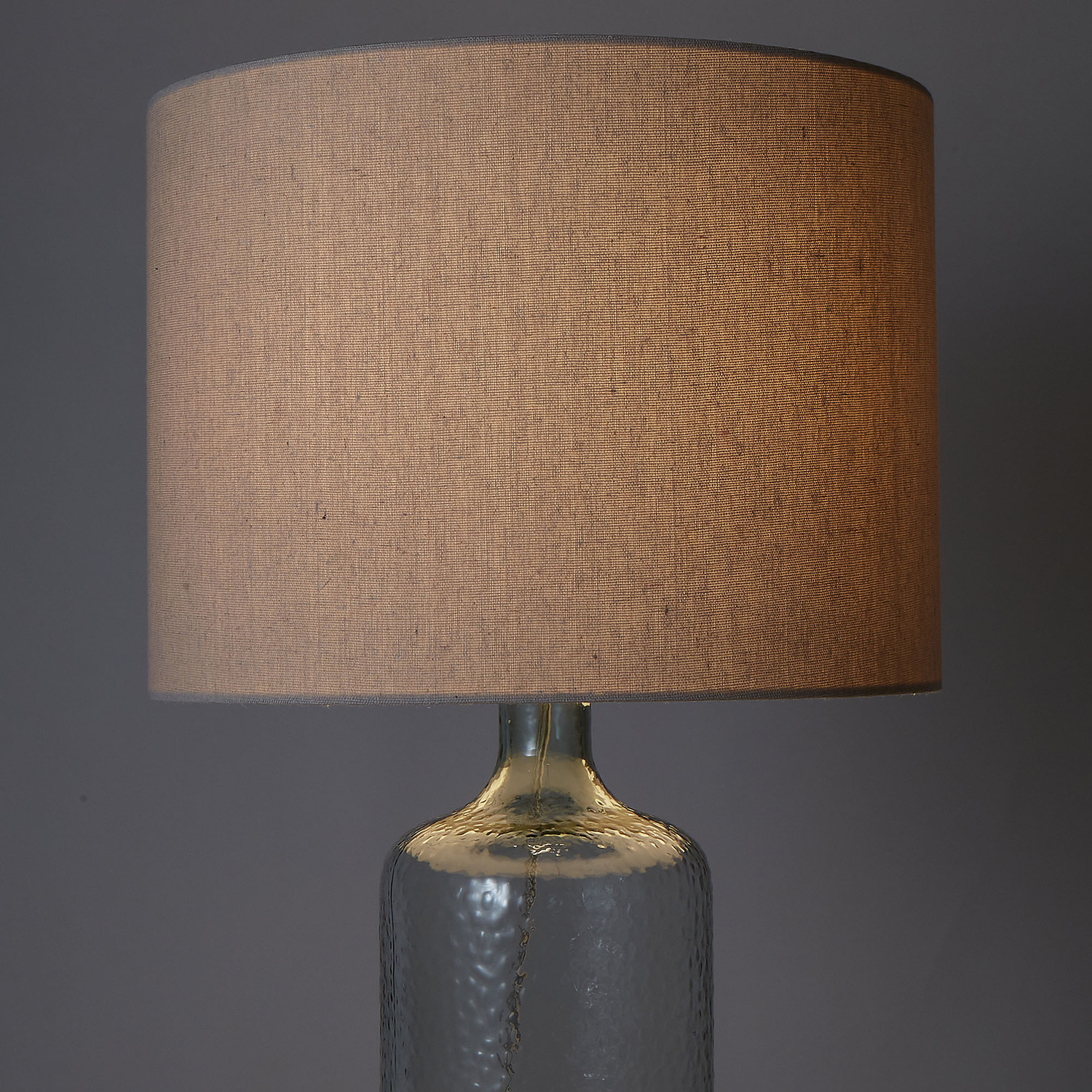 Machias Glass & Linen Table Lamp