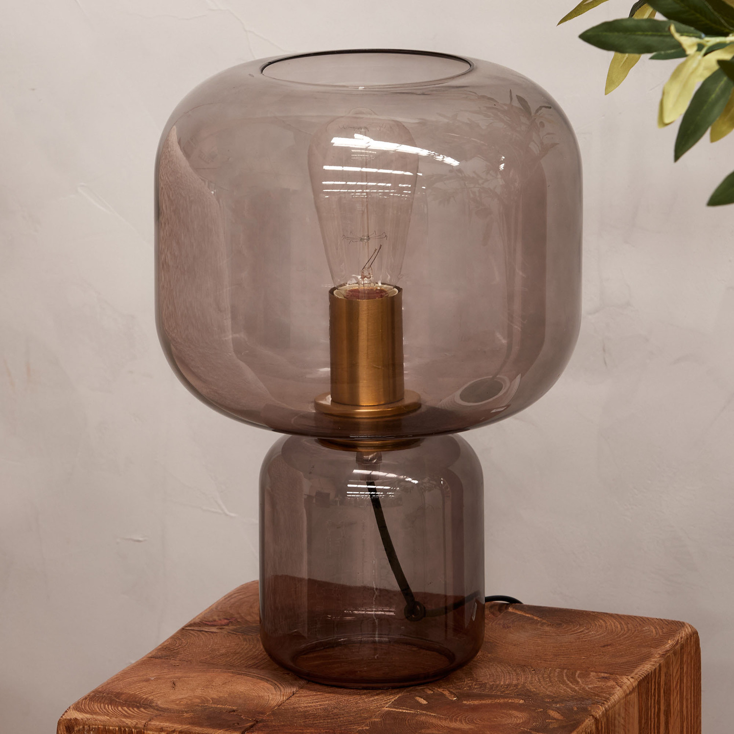 35cm Marcelle Glass Table Lamp