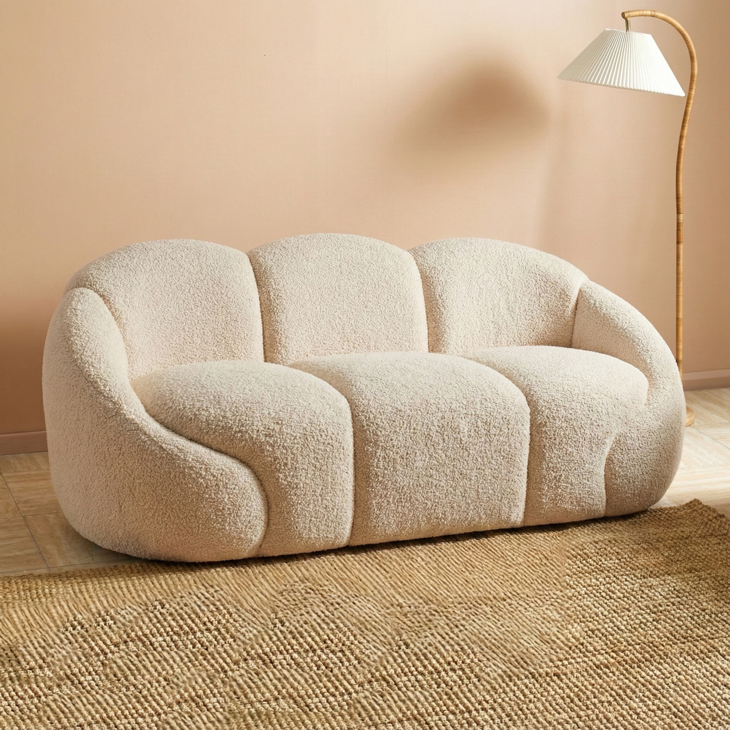 The Home Collective Acacius 3 Seater Upholstered Sofa