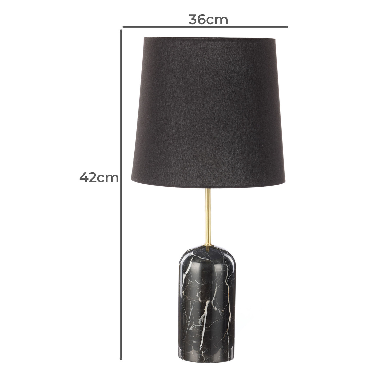 Malcolm Marble & Linen Table Lamp