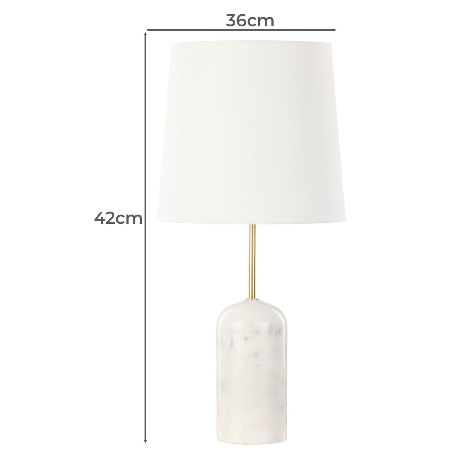 Malcolm Resin & Linen Table Lamp