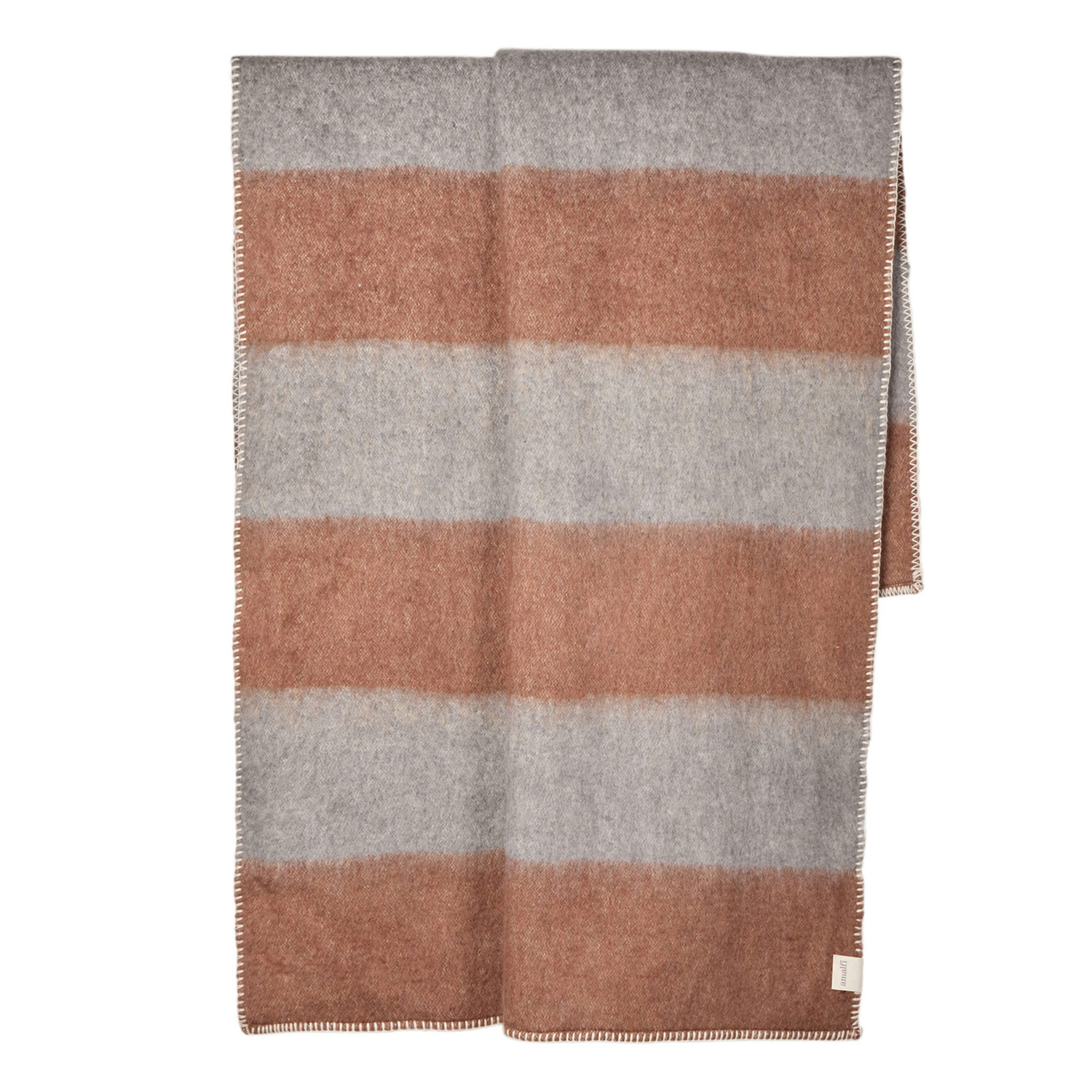 Striped Hayes Wool-Blend Single Throw