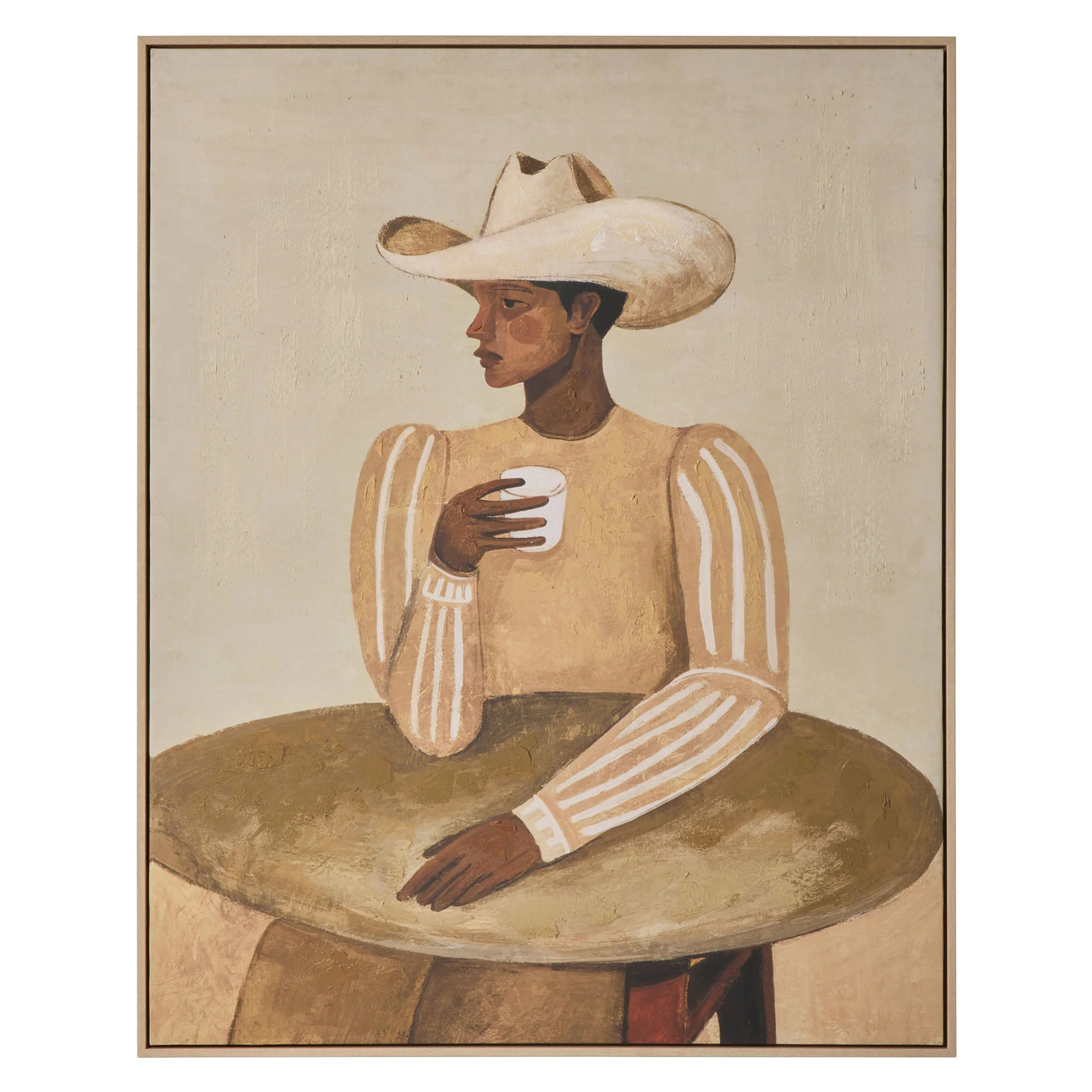 Desert Stillness Framed Canvas Wall Art