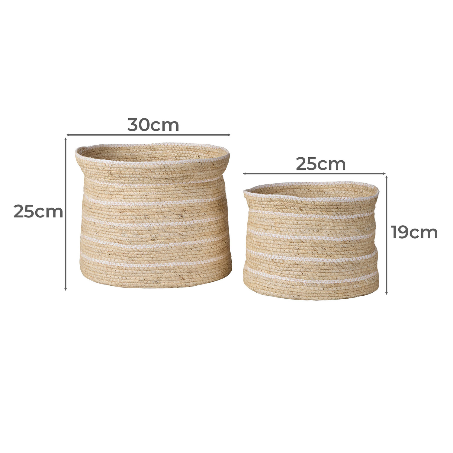 2 Piece Montana Seagrass Basket Set