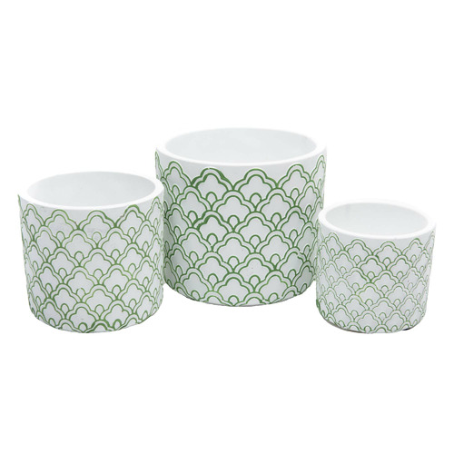 3 Piece Achaeus Cement Pot Set