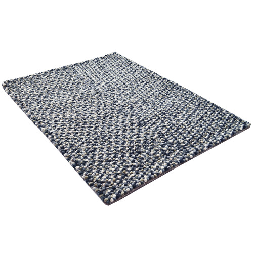 Grey Jelly Bean Felted Wool Blend Rug Temple Webster