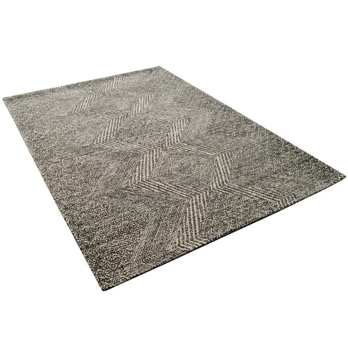 Charcoal Newcastle HandTufted WoolBlend Rug Temple & ster