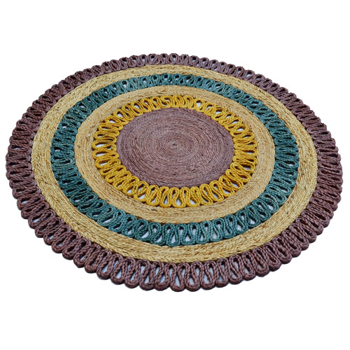 Cosmos Jaime Jute Round Rug | Temple & Webster