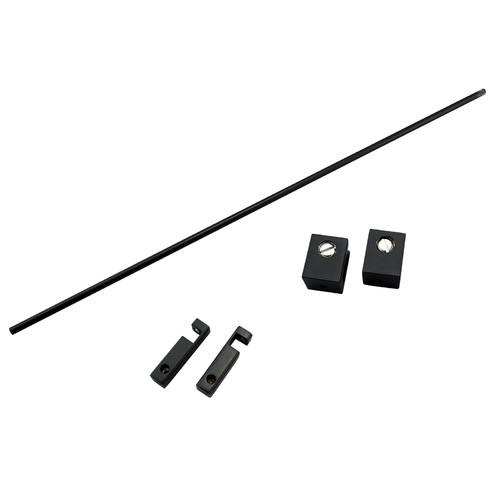 Black Glass Storage Shelf