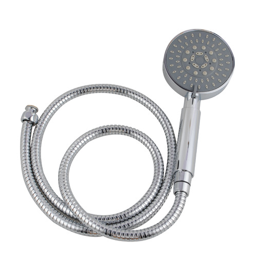 Chrome Round 5 Function ABS Handheld Shower with Hose