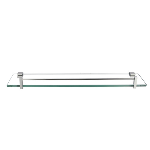 Chrome Gama Glass Shelf