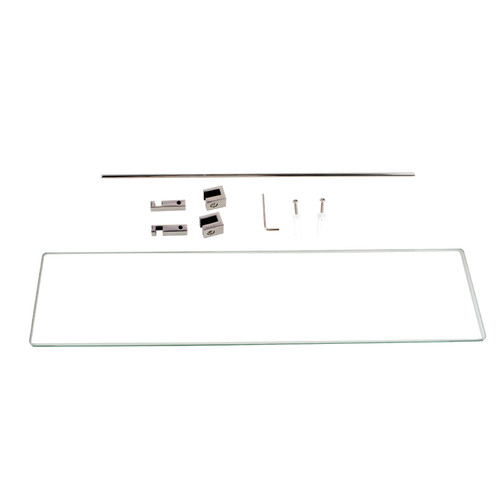 Chrome Gama Glass Shelf
