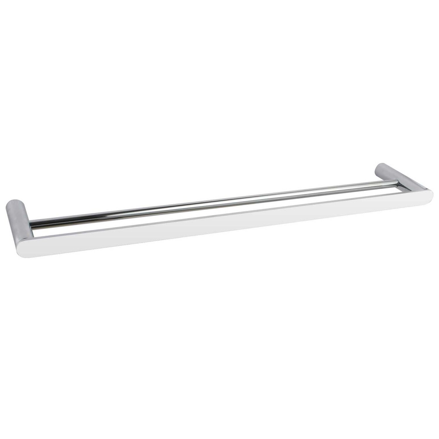 Chrome Rumia Double Bar Wall Mounted Stainless Steel Towel Rail